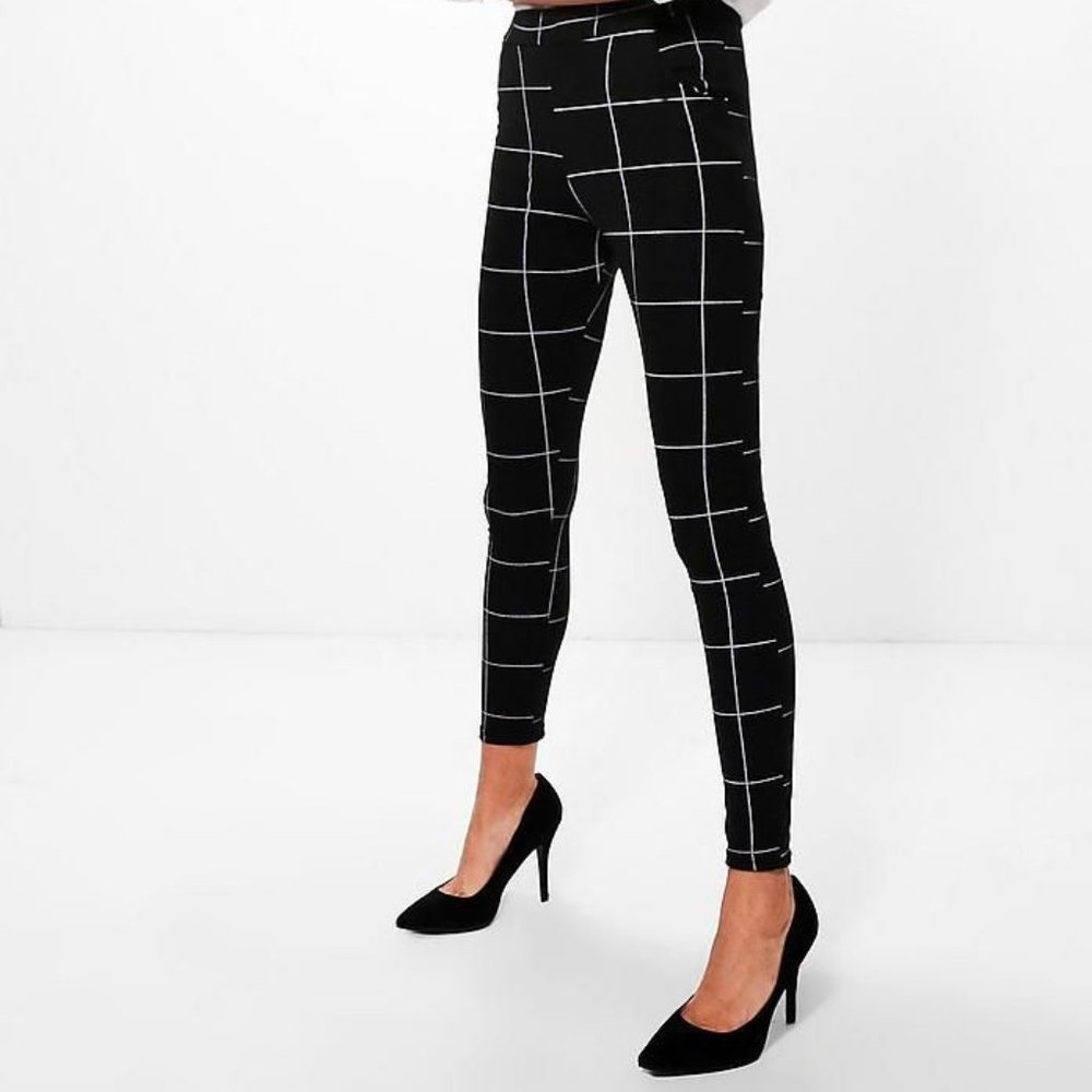Check Printed Trousers
